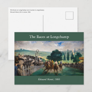 Carte Postale Edouard Manet - Les Courses à Longchamp
