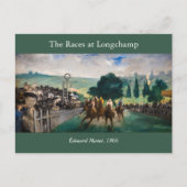Carte Postale Edouard Manet - Les Courses à Longchamp (Devant)