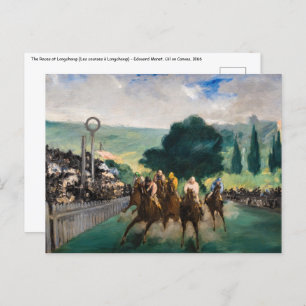 Carte Postale Edouard Manet - Les courses à Longchamp