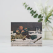 Carte Postale Edouard Manet - Nature morte, Fruits sur table (Debout devant)