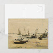 Carte Postale Edouard Manet | Plage, Marée basse (Devant / Derrière)