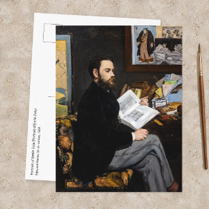 Carte Postale Edouard Manet - Portrait d'Emile Zola