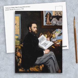 Carte Postale Edouard Manet - Portrait d'Emile Zola