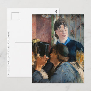 Carte Postale Edouard Manet - Serveuse de bock
