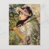 Carte Postale Edouard Manet Spring Impressionniste Portrait (Devant)