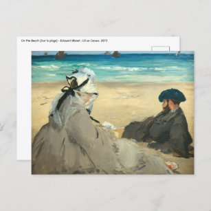 Carte Postale Edouard Manet - Sur la plage