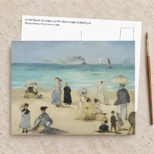 Carte Postale Edouard Manet - Sur la plage, Boulogne-sur-Mer