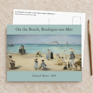 Carte Postale Edouard Manet - Sur la plage, Boulogne-sur-Mer