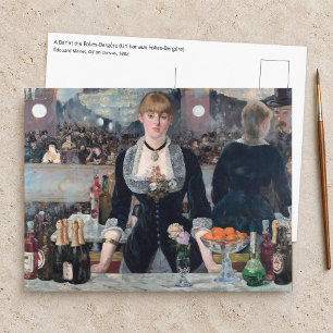 Carte Postale Edouard Manet - Un bar aux Folies-Bergère