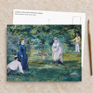 Carte Postale Edouard Manet - Une partie de croquet