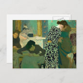 Carte Postale Edouard Vuillard - La Robe Fleurie (Devant / Derrière)
