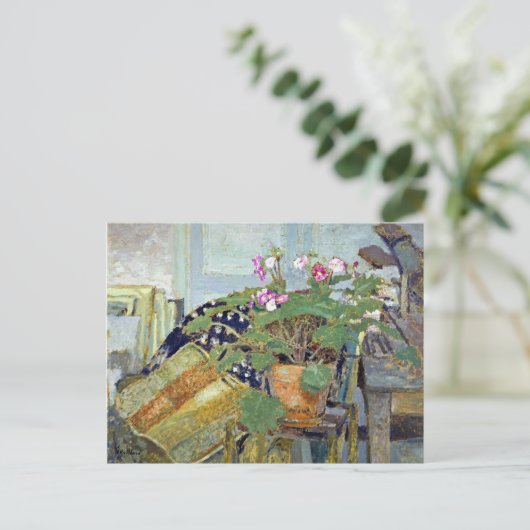 Carte Postale Edouard Vuillard Le Pot de fleurs (Pot de fleurs) (Debout devant)