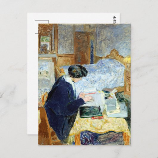 Carte Postale Edouard Vuillard Lucy Hessel Lecture (Devant / Derrière)
