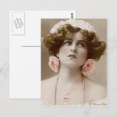 Carte postale édouardienne victorienne Sepia teint (Devant / Derrière)