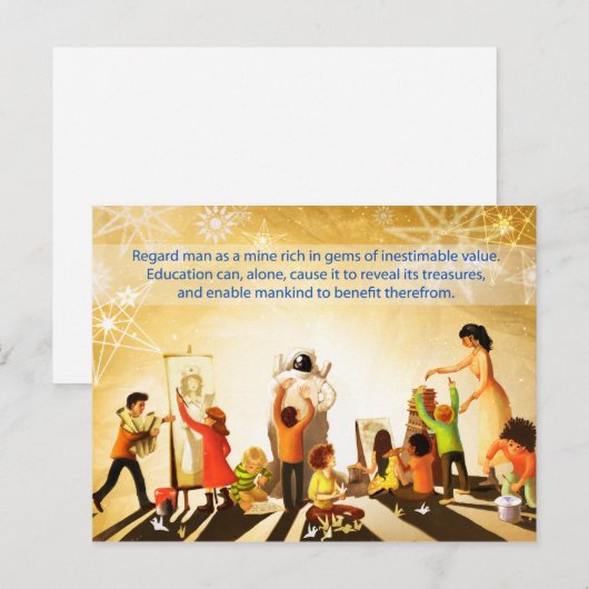 Carte Postale Éducation (Devant / Derrière)