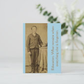 Carte Postale Éducation : Ce qui reste quand tout le reste est.. (Debout devant)