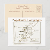 Carte Postale Éducation, Histoire, Napoléon, bataille d'Austerli (Devant / Derrière)