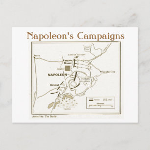 Carte Postale Éducation, Histoire, Napoléon, bataille d'Austerli