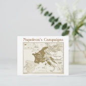 Carte Postale Éducation, Histoire, Napoléon, Europe 1812 (Debout devant)