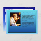 Carte Postale Éducation, Religion, Judaïsme, Ecritures Juives (Devant / Derrière)