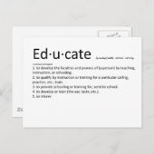 Carte Postale Éduquer (Devant / Derrière)