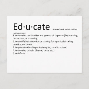 Carte Postale Éduquer