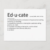 Carte Postale Éduquer (Devant)