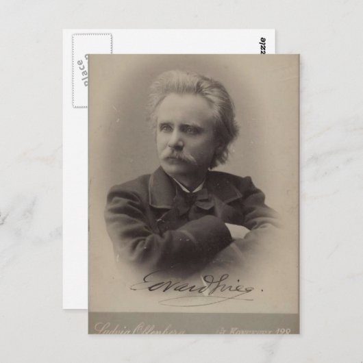 Carte Postale Edvard Grieg (Devant / Derrière)