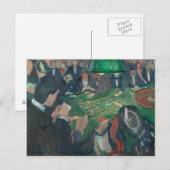 Carte Postale Edvard Munch - À la table de roulette (Devant / Derrière)