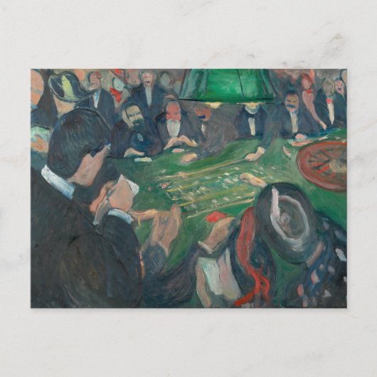 Carte Postale Edvard Munch - À la table de roulette (Devant)