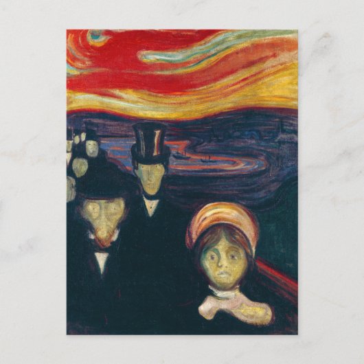 Carte Postale Edvard Munch - Anxiété (Devant)