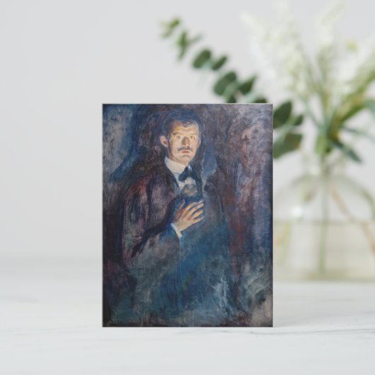 Carte Postale Edvard Munch - Autoportrait avec cigarette (Debout devant)