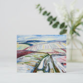 Carte Postale Edvard Munch Field in Snow (1907) (Debout devant)