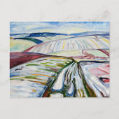 Carte Postale Edvard Munch Field in Snow (1907) (Devant)