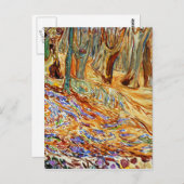 Carte Postale Edvard Munch - Forêt d'Elm au printemps (Devant / Derrière)