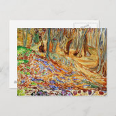Carte Postale Edvard Munch - Forêt d'Elm au printemps (Devant / Derrière)