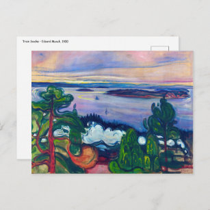 Carte Postale Edvard Munch - Fumée de train
