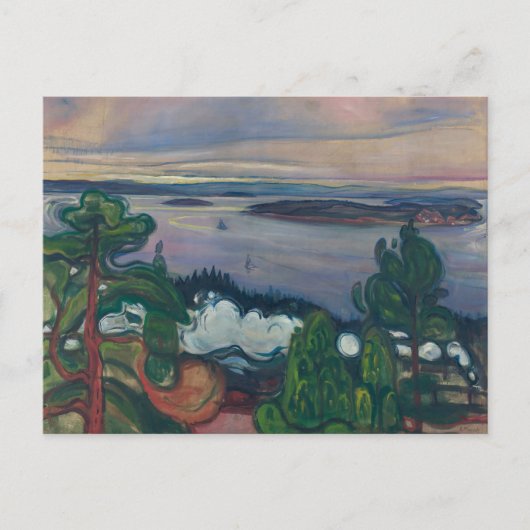Carte Postale Edvard Munch - Fumée de train (Devant)