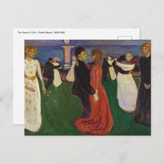 Carte Postale Edvard Munch - La Danse de la vie (Devant / Derrière)