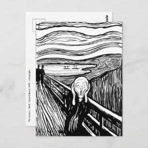 Carte Postale Edvard Munch - La lithographie de cri