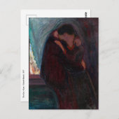 Carte Postale Edvard Munch - Le Baiser (Devant / Derrière)