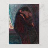 Carte Postale Edvard Munch - Le Baiser (Devant)
