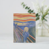 Carte Postale Edvard Munch Le Cri 1895 Impression d'art au paste (Debout devant)
