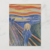 Carte Postale Edvard Munch Le Cri 1895 Impression d'art au paste (Devant)