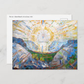 Carte Postale Edvard Munch - Le Soleil 1912 (Devant / Derrière)