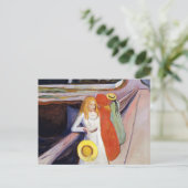 Carte Postale Edvard Munch - Les Filles sur le Pont 1901 (Debout devant)