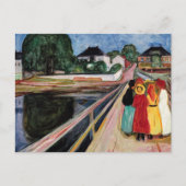 Carte Postale Edvard Munch - Les Filles sur le Pont 1902 (Devant)