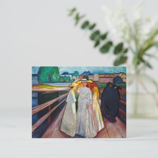Carte Postale Edvard Munch - Les filles sur le pont 1903 (Debout devant)