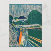 Carte Postale Edvard Munch - Les Filles sur le Pont, Lithographi (Devant)