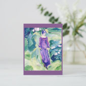 Carte Postale Edvard Munch, Marcher dans le jardin (Debout devant)